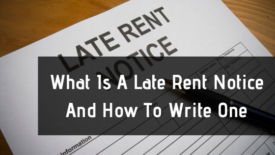 writing a rent notice